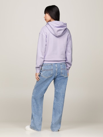 Tommy Jeans Zip-Up Hoodie in Purple