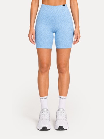 Skinny Leggings ' Velvara ' Smilodox en bleu : devant