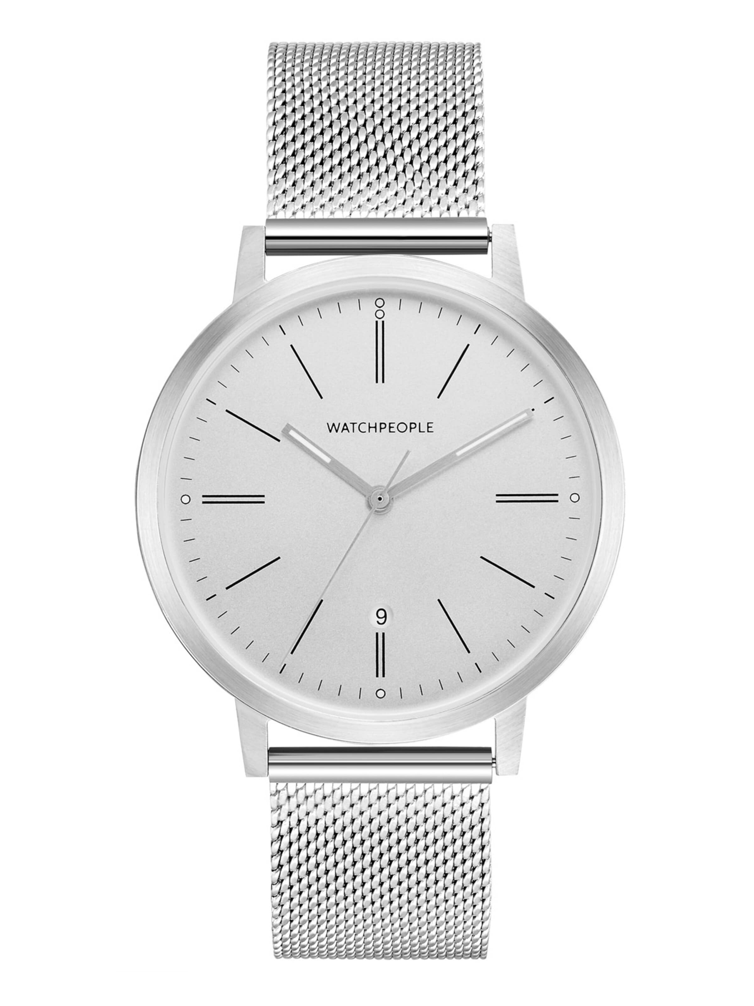 WALTER GROPIUS Analog Watch 'HIDDEN' in Silver: front