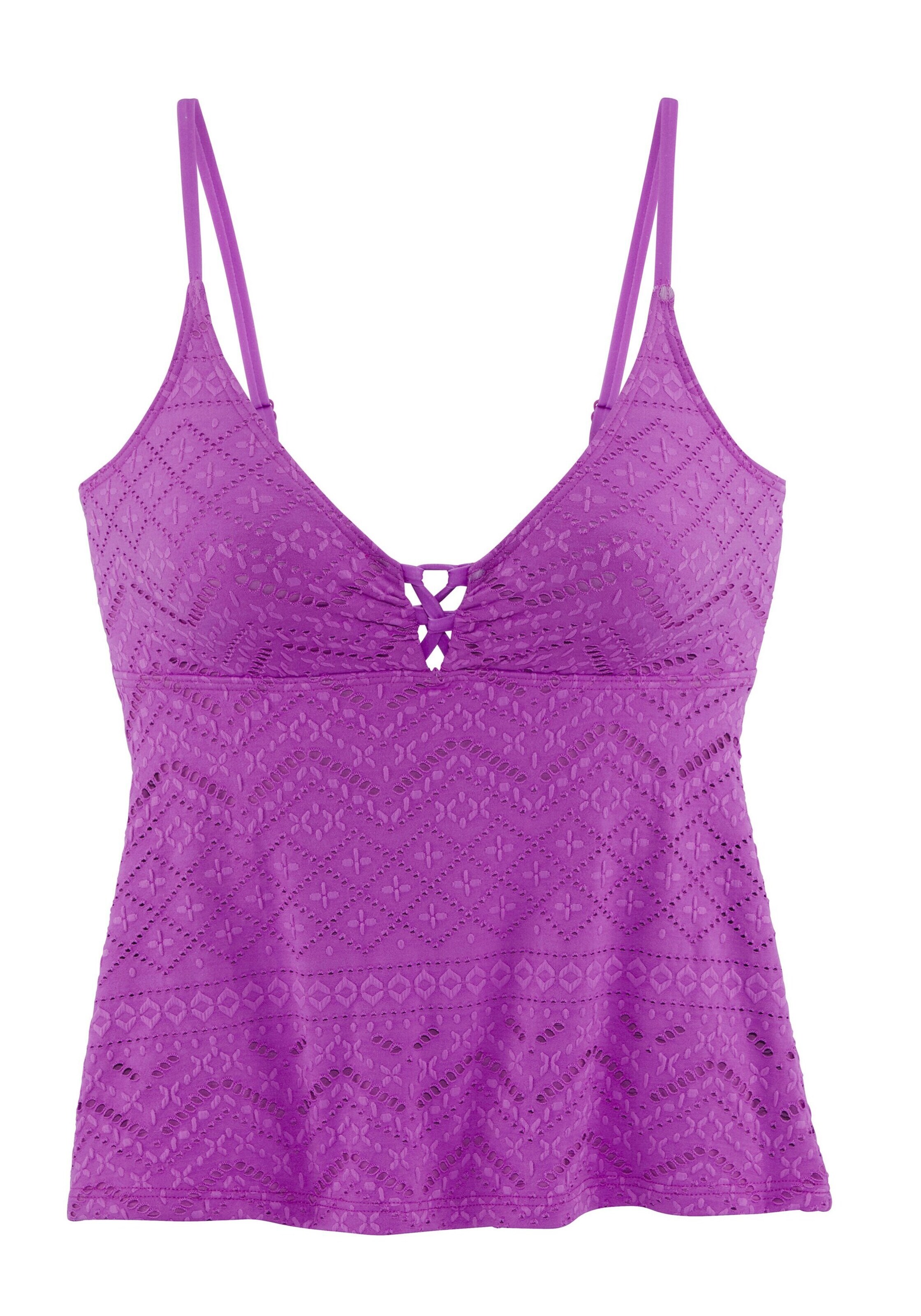 Triangle Haut de tankini LASCANA en violet : devant