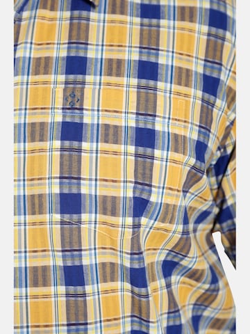 Charles Colby Comfort fit Button Up Shirt ' Duke Nelo ' in Yellow