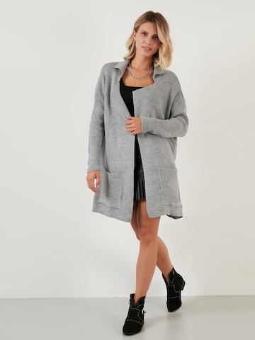 LELA Knit Cardigan in Grey