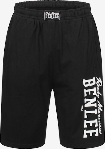 Benlee - regular Pantalón deportivo 'Spinks' en negro: frente
