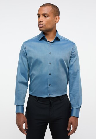 ETERNA Regular fit Button Up Shirt in Blue: front