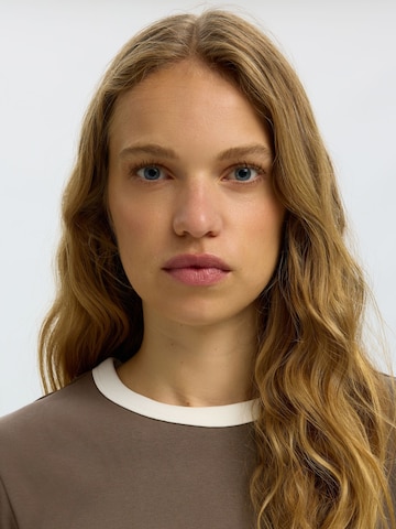 SELECTED T-Shirt in Braun