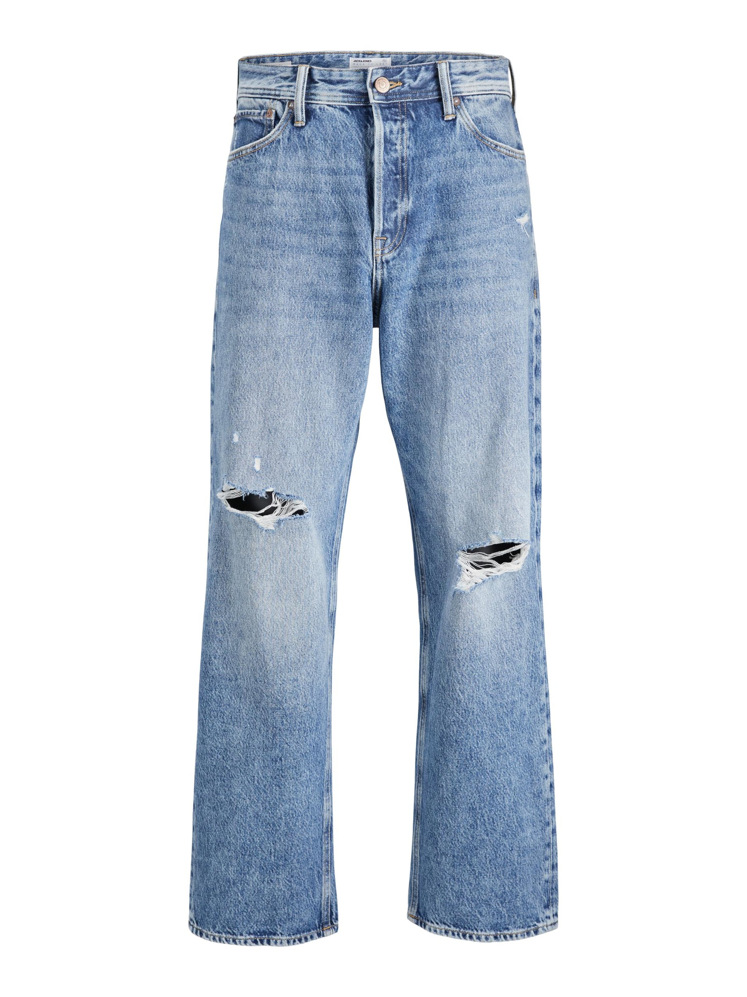 JACK & JONES Baggy Jeans 'JJAlex JJOriginal' in Blue: front