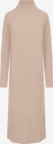 Frieda & Freddies NY Knitted dress in Beige: front