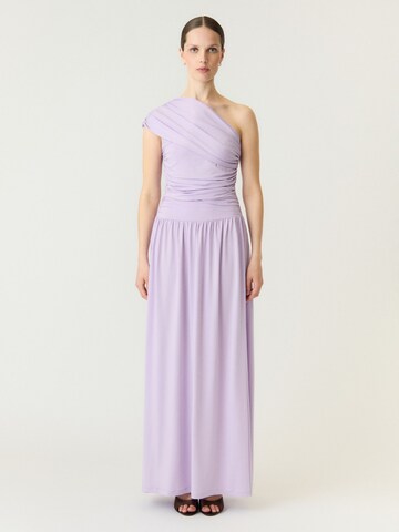 YAS Abendkleid 'WINJA' in Lila: Vorderseite