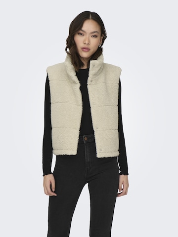 ONLY Bodywarmer 'Sandra' in Beige: voorkant