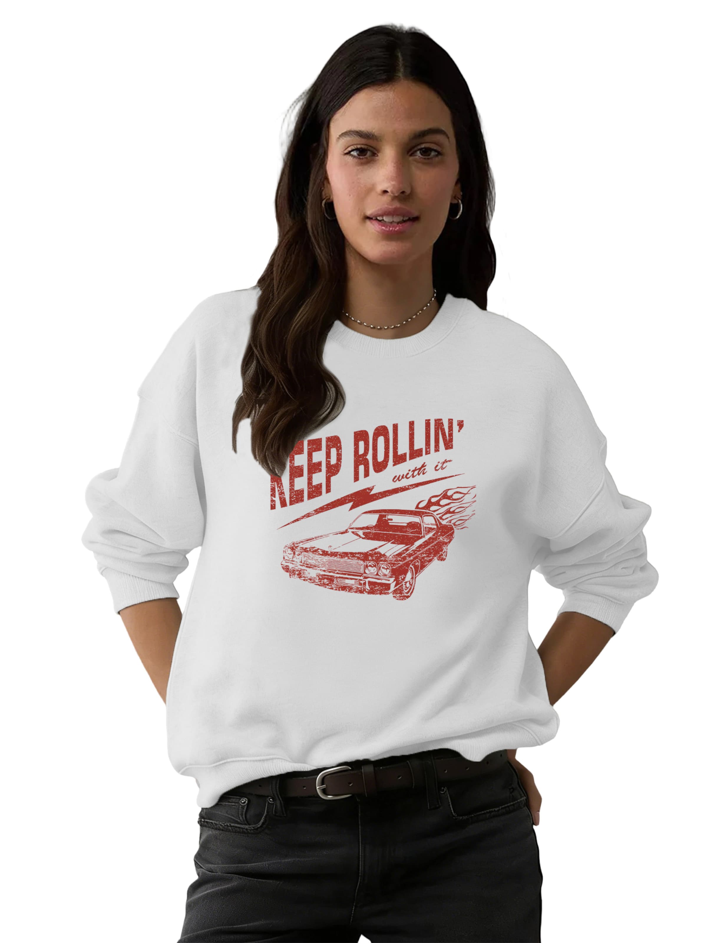 GORHEY - Sudadera en blanco: frente