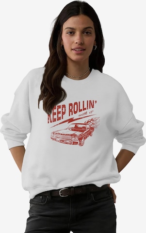 GORHEY - Sudadera en blanco: frente