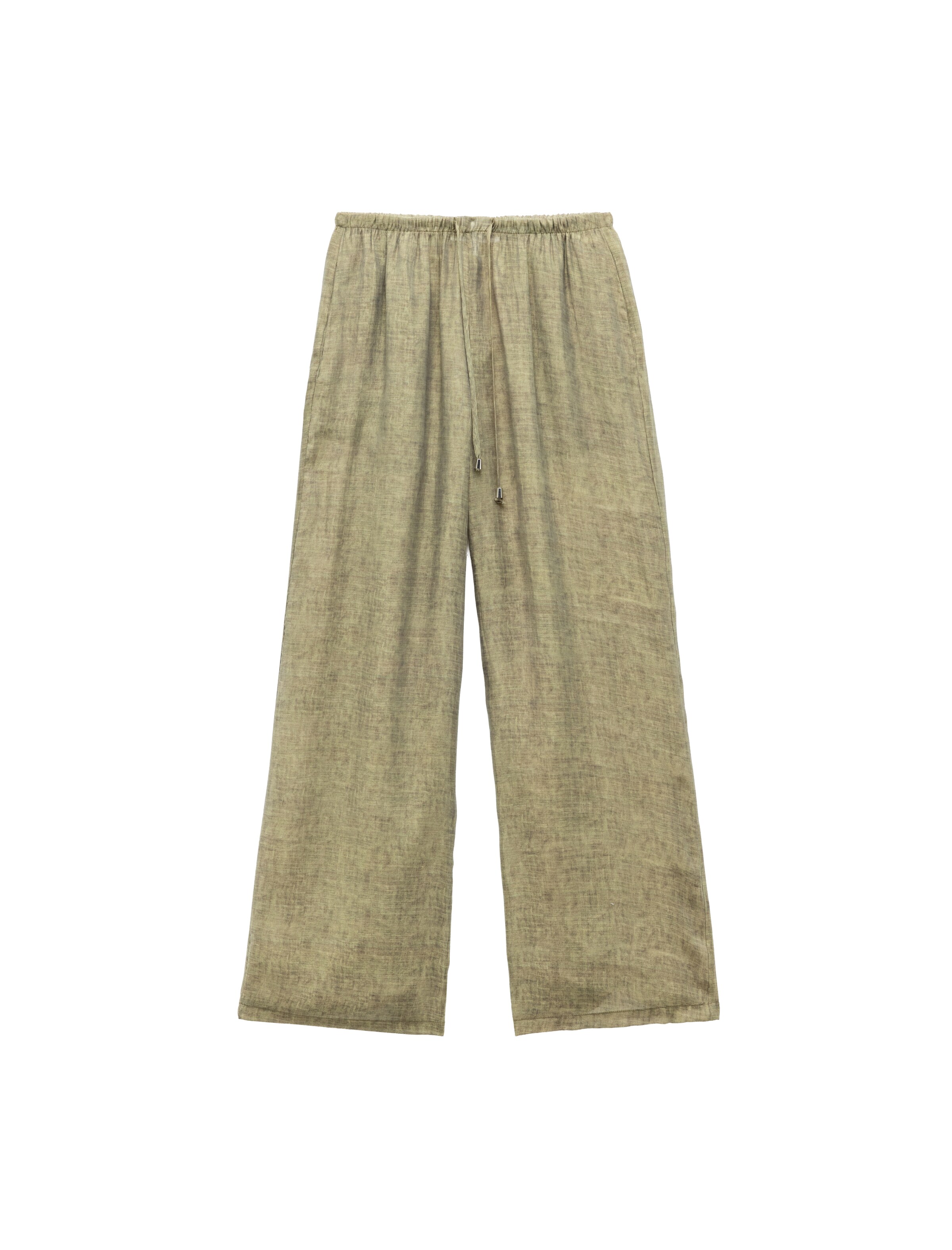 Koton Wide leg Broek in Groen: voorkant