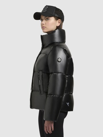 khujo Winterjas 'Rinja Shiny' in Zwart