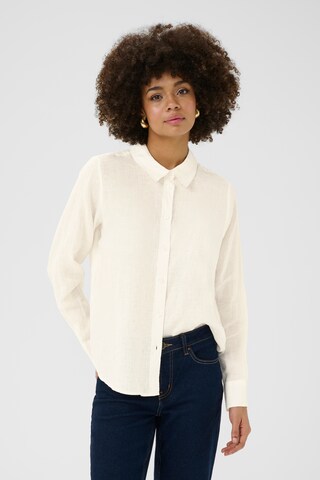 CULTURE Bluse i hvid: forside