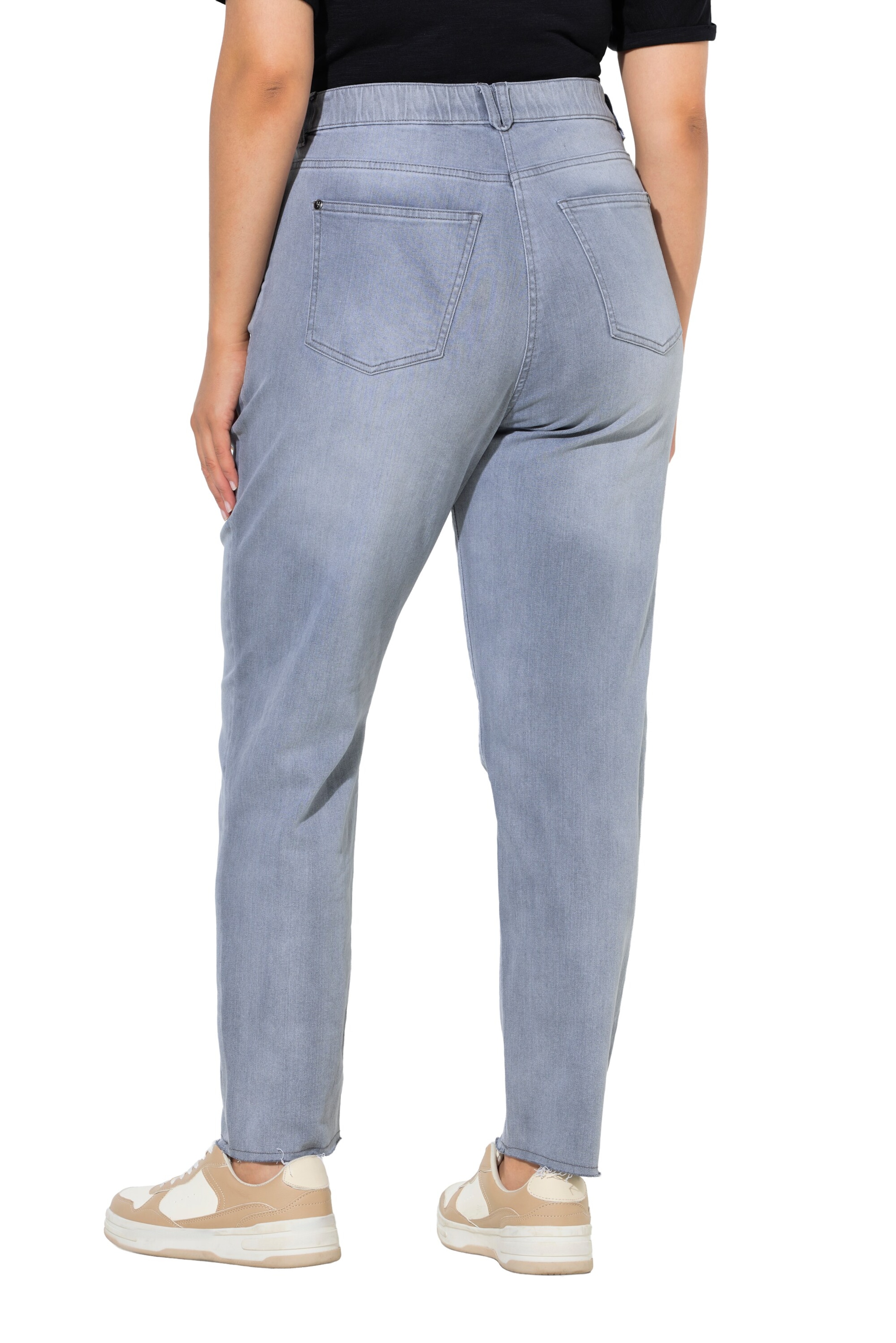 Ulla Popken Baggy Jeans in Grau