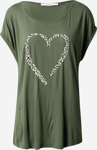 ABOUT YOU - Camiseta 'Ela' en verde: frente