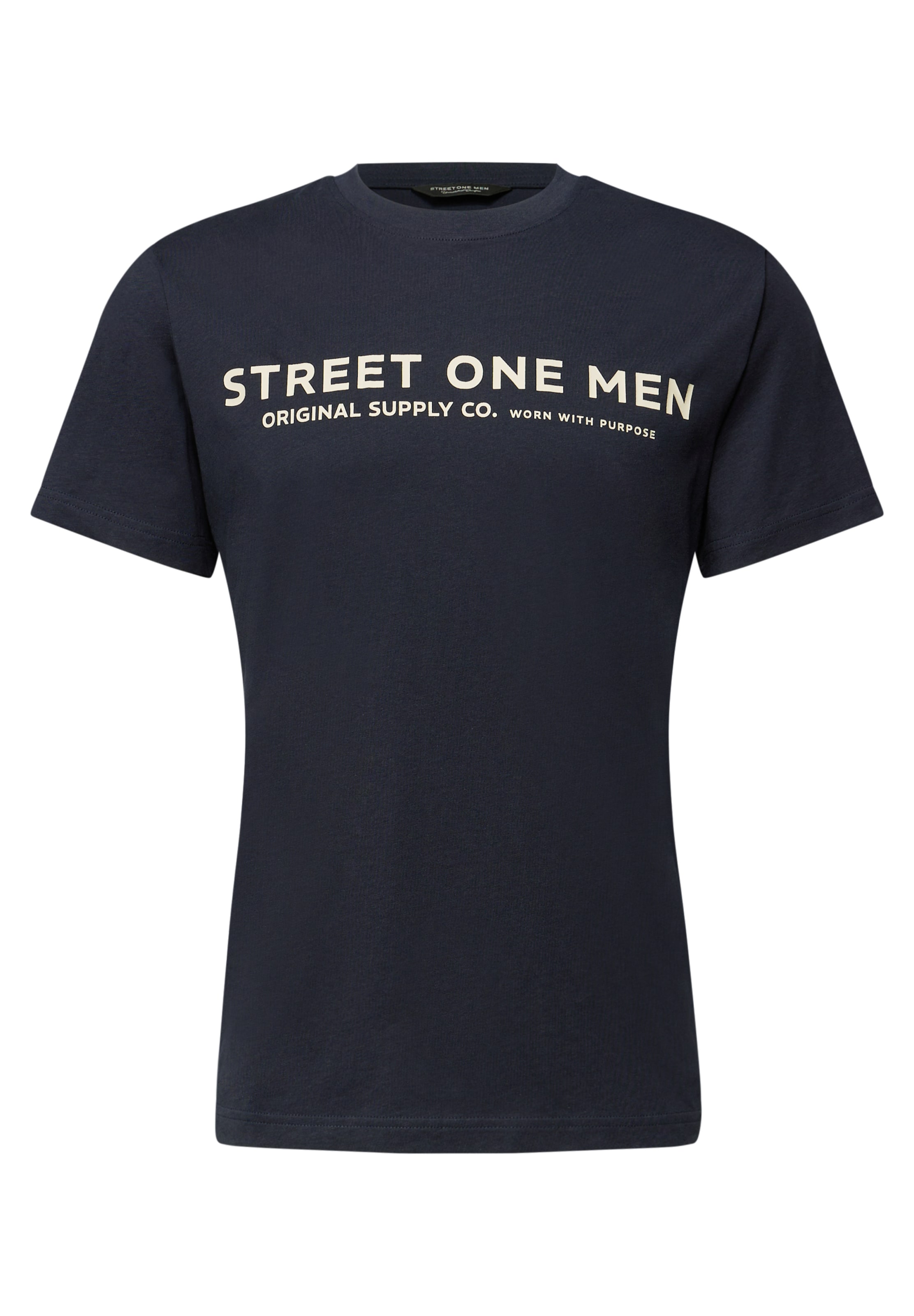 Street One MEN T-Shirt in Blau: Vorderseite