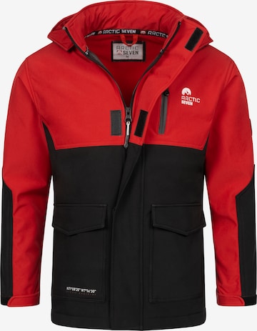 Arctic Seven Functionele jas in Rood: voorkant