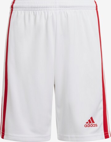 ADIDAS PERFORMANCE Regular Workout Pants 'Squadra 21' in White: front