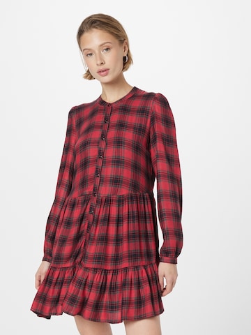 Superdry Shirt Dress in Red: front