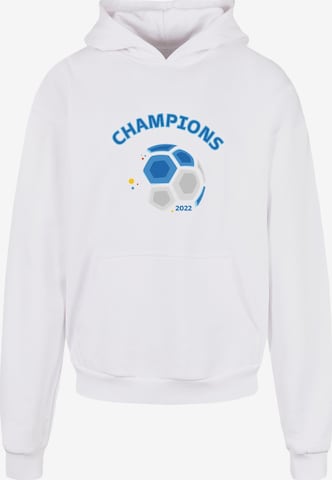 Sweat-shirt 'Argentina Champions' Merchcode en blanc : devant