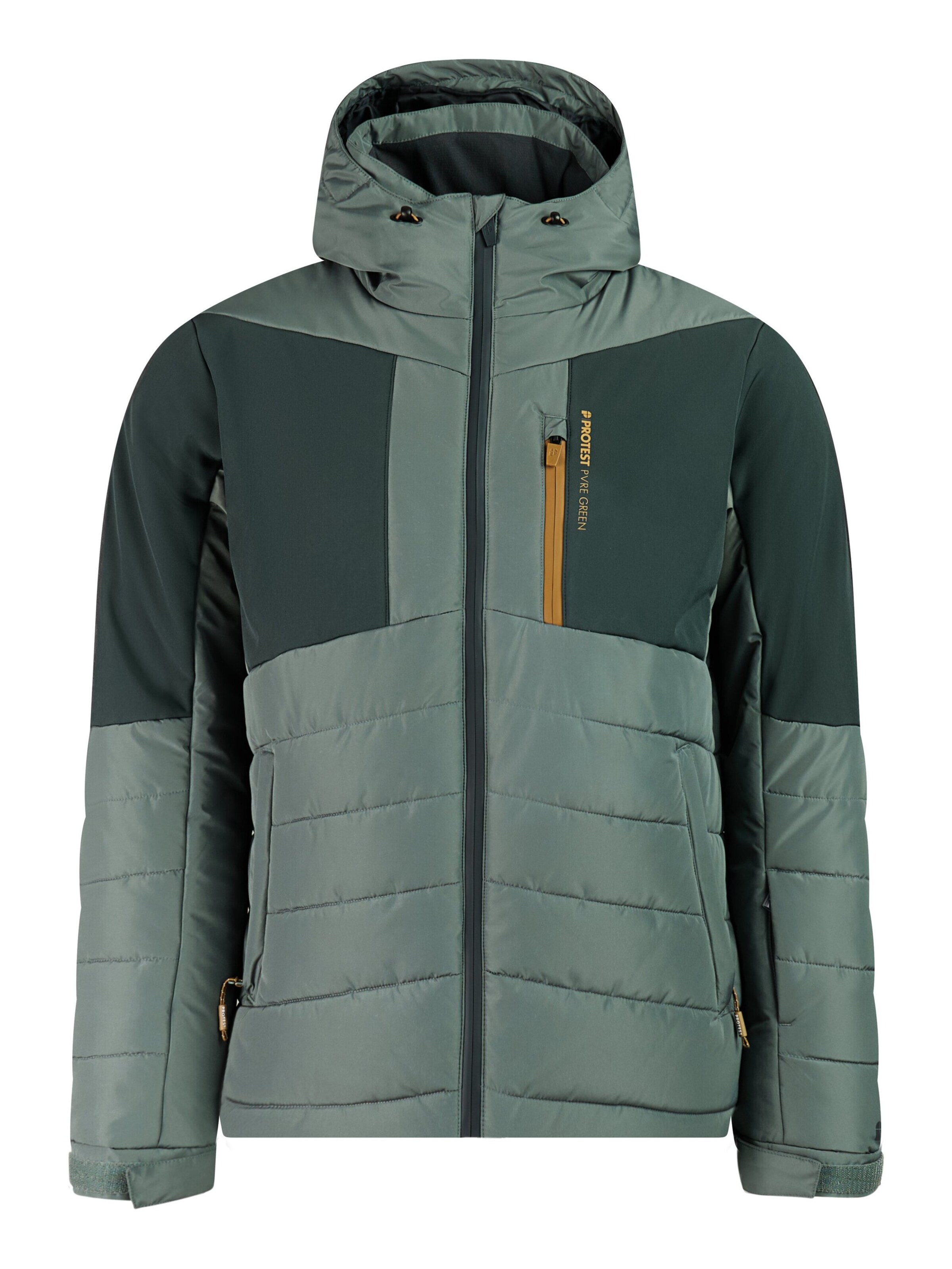 PROTEST Sportjacke 'PRTNaldo'‌‌‌‌‌‌‌‌ in Grün: Vorderseite