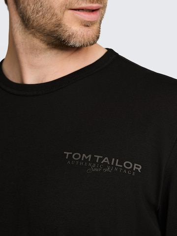 TOM TAILOR Shirt in Schwarz