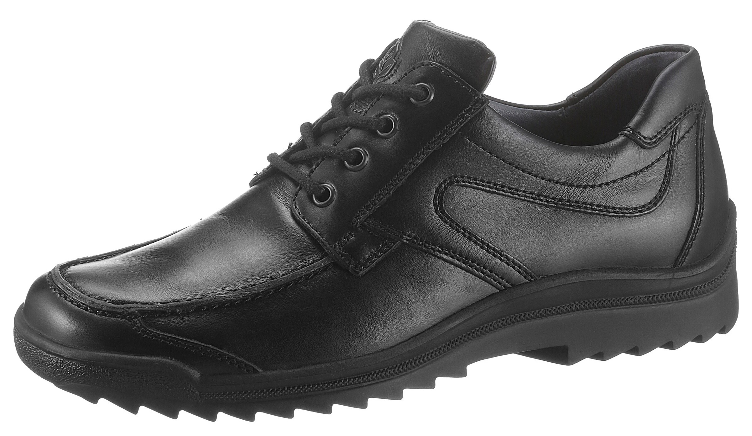 WALDLÄUFER Lace-Up Shoes in Black: front