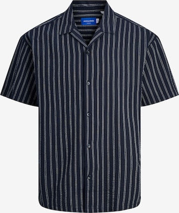 JACK & JONES Comfort fit Button Up Shirt 'Easter Palma' in Blue: front