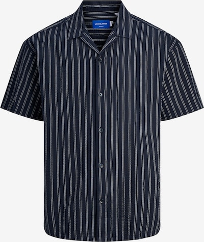 JACK & JONES Button Up Shirt 'Easter Palma' in Night blue / Off white, Item view