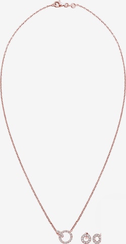 ELLI Jewelry set 'Kreis, Kristall' in Gold