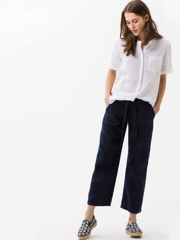 BRAX Regular Trousers with creases 'Maine' in Blue