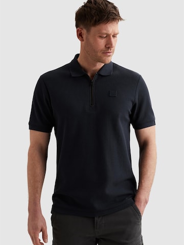 Maglietta 'Polo shirt with waffle texture and ribbed collar' di PME Legend in blu