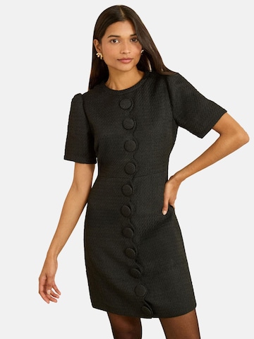 love & roses - Vestido en negro: frente