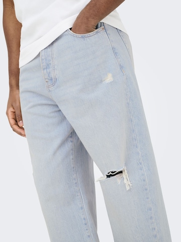 Only & Sons Loosefit Jeans 'ONSFade' in Blauw