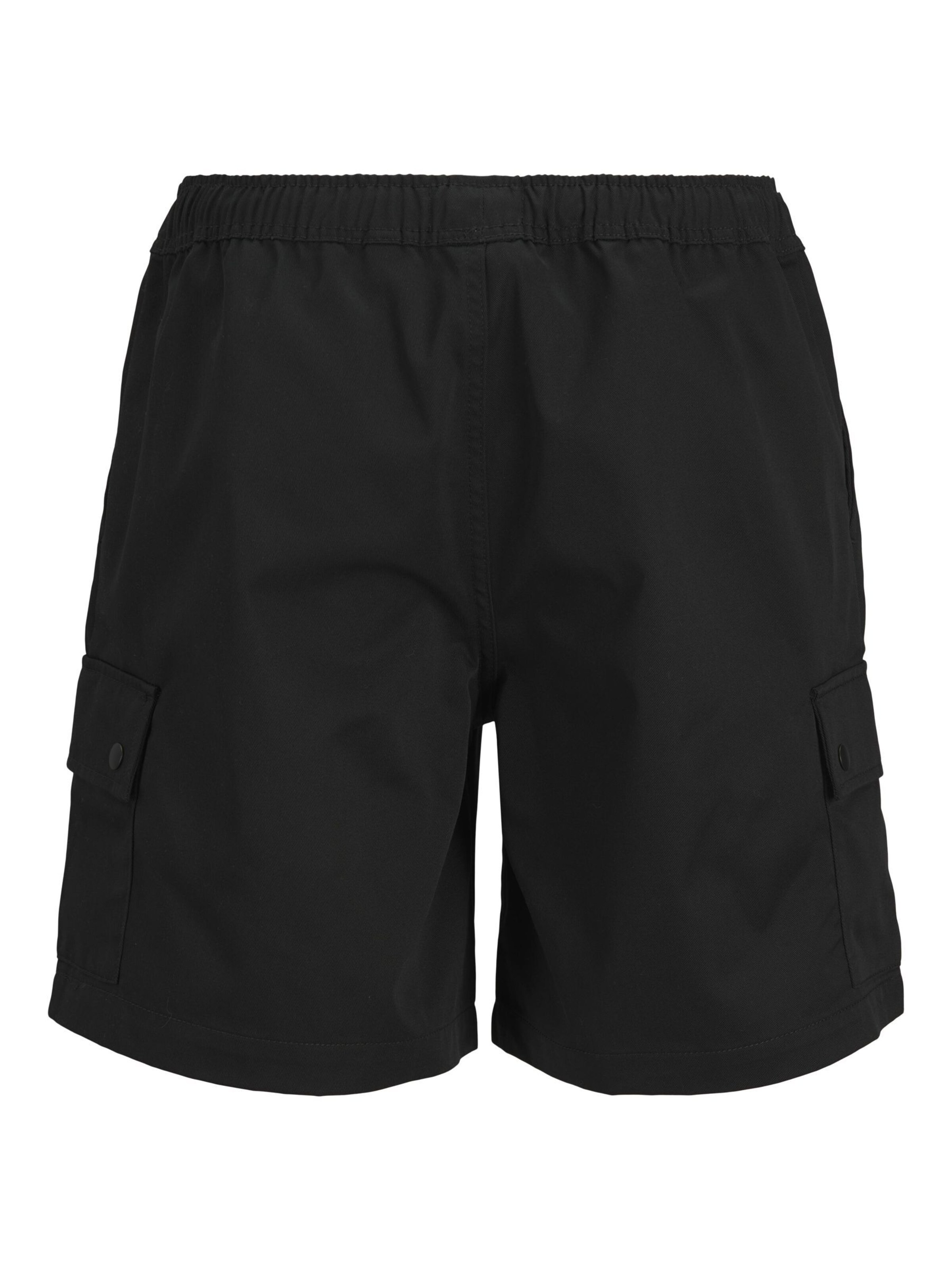 melns JACK & JONES Platas staras Kargo bikses 'JPSTBILL'