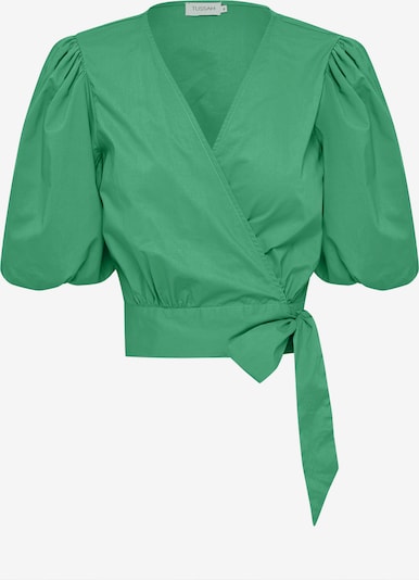 Tussah Blouse 'KATHRYN ' in de kleur Groen, Productweergave