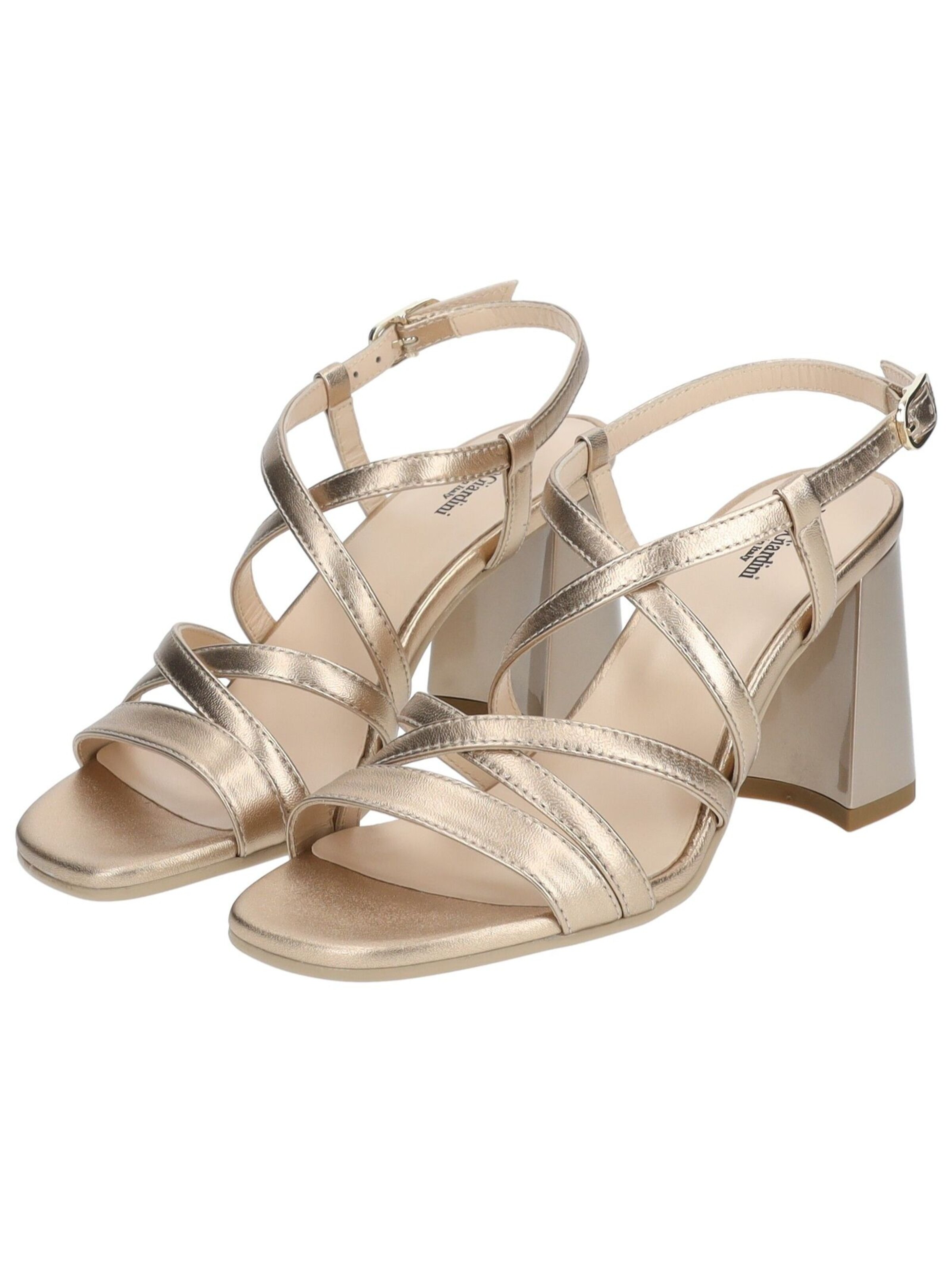 Nero Giardini Strap Sandals in Gold