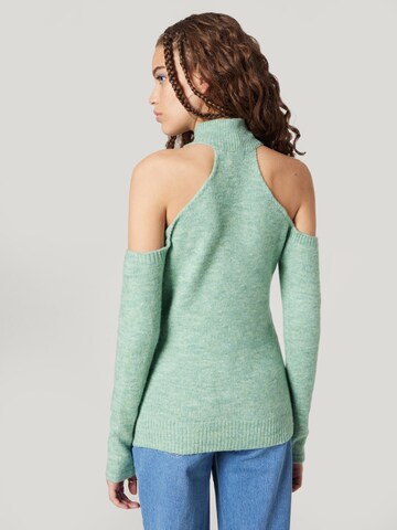 ABOUT YOU x Sofia Tsakiridou Sweater 'Elea' in Green