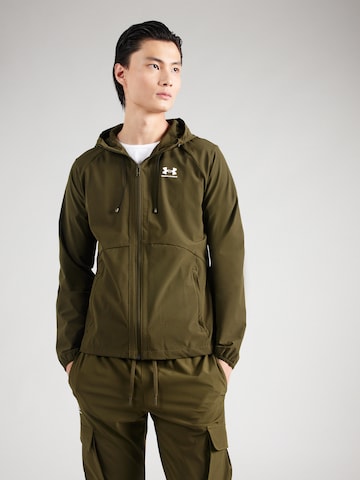 Giacca sportiva di UNDER ARMOUR in verde: frontale