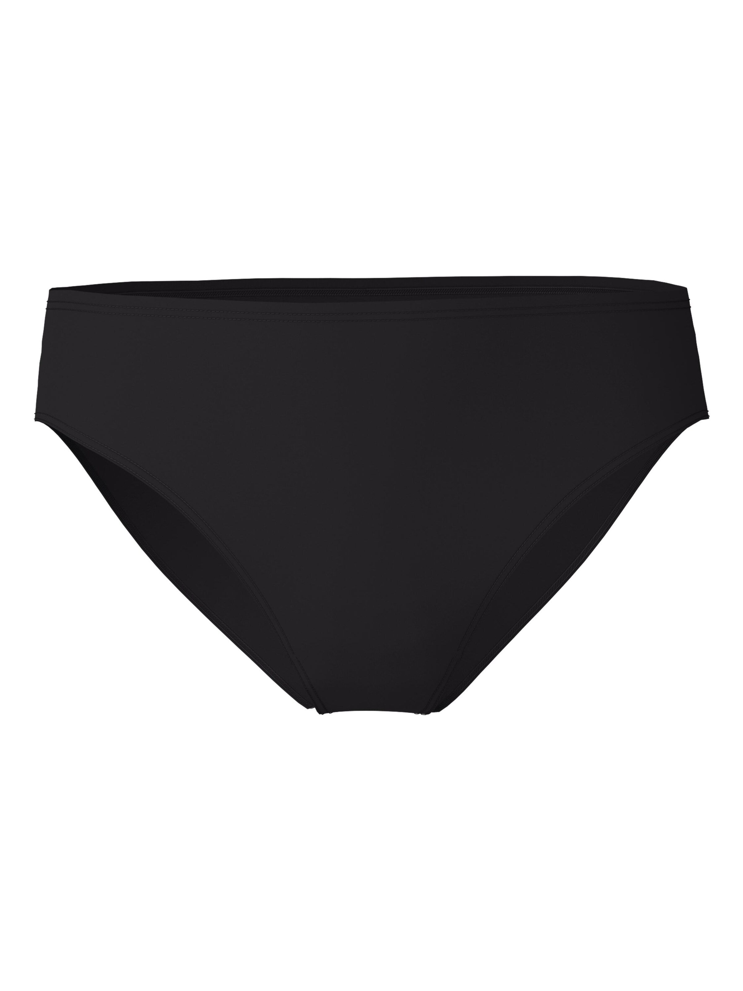 Slip 'Essential Cotton' di CALIDA in nero: frontale