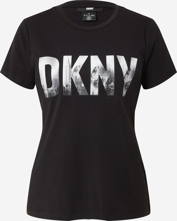 T-shirt 'SKYLINE' DKNY en noir : devant