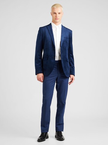 Matinique Regular fit Colbert 'George' in Blauw