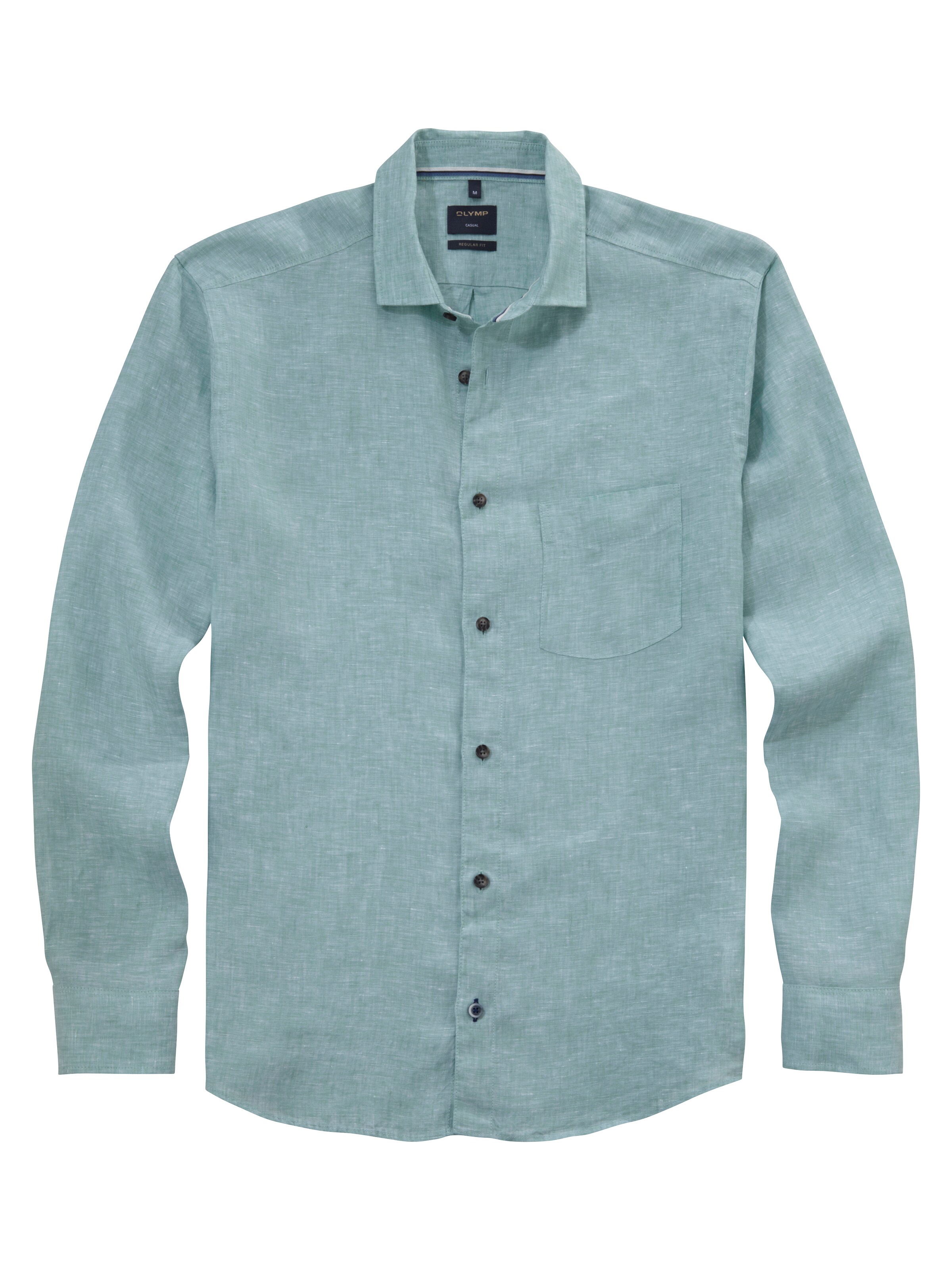 OLYMP Button Up Shirt in Green: front