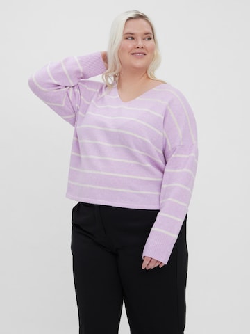 Vero Moda Curve Sweater 'Doffy' in Purple: front