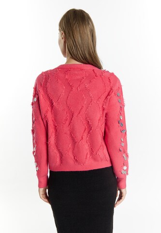 Cardigan IZIA en rose