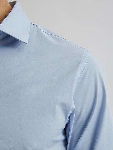 Bertoni Slim fit Button Up Shirt 'Gustav' in Blue