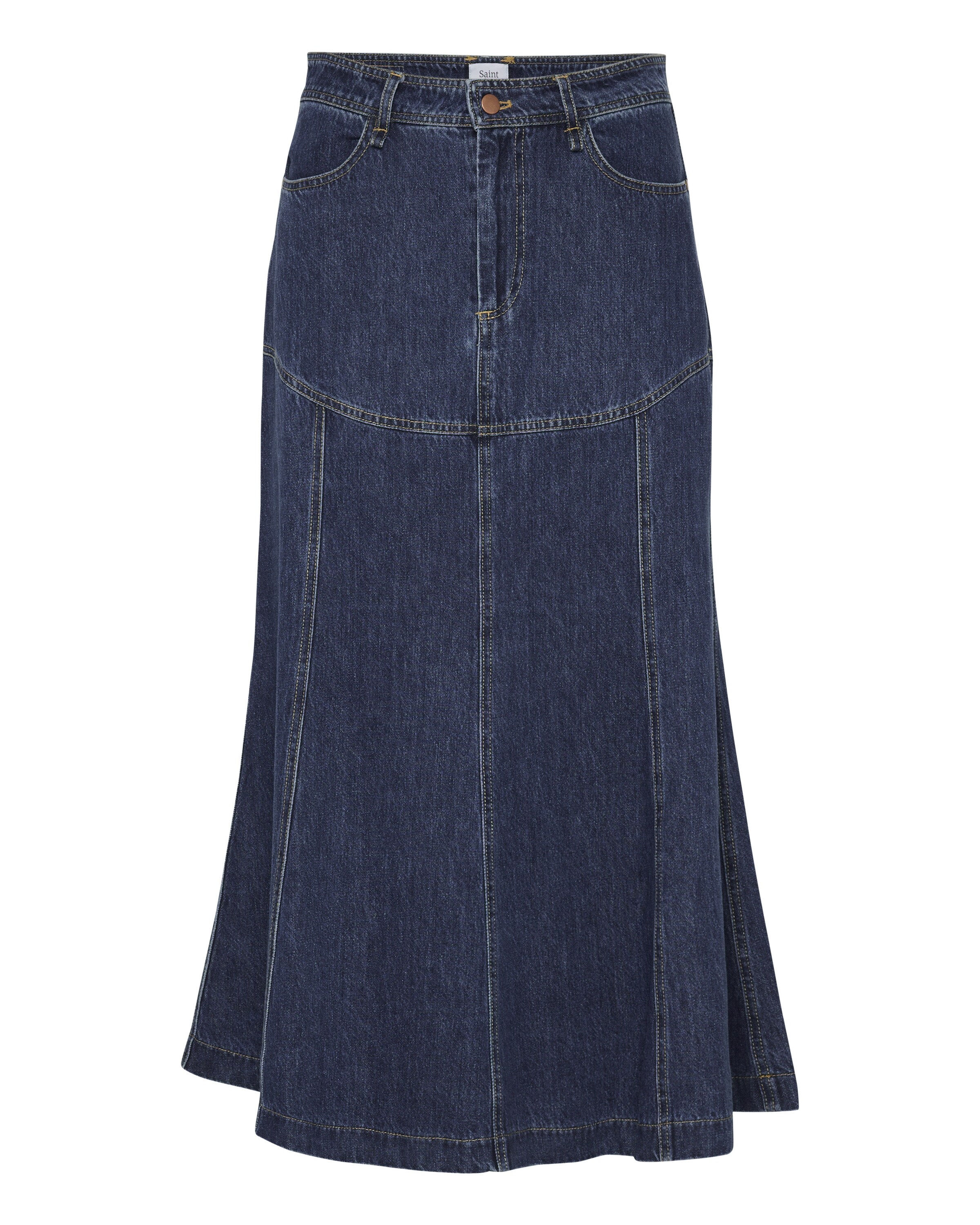 Jupe 'Joann' SAINT TROPEZ en bleu : devant