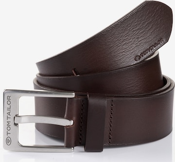 TOM TAILOR Belt 'Calvin' in Brown