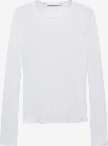 MANGO Тениска 'PAROS' в бяло: отпред